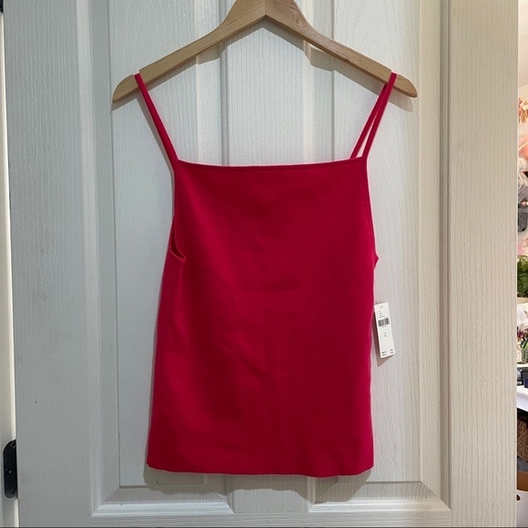 NWT Anthropologie Rashida Sweater Tank Top Pink Women’s size medium Summer vac - Picture 2 of 6